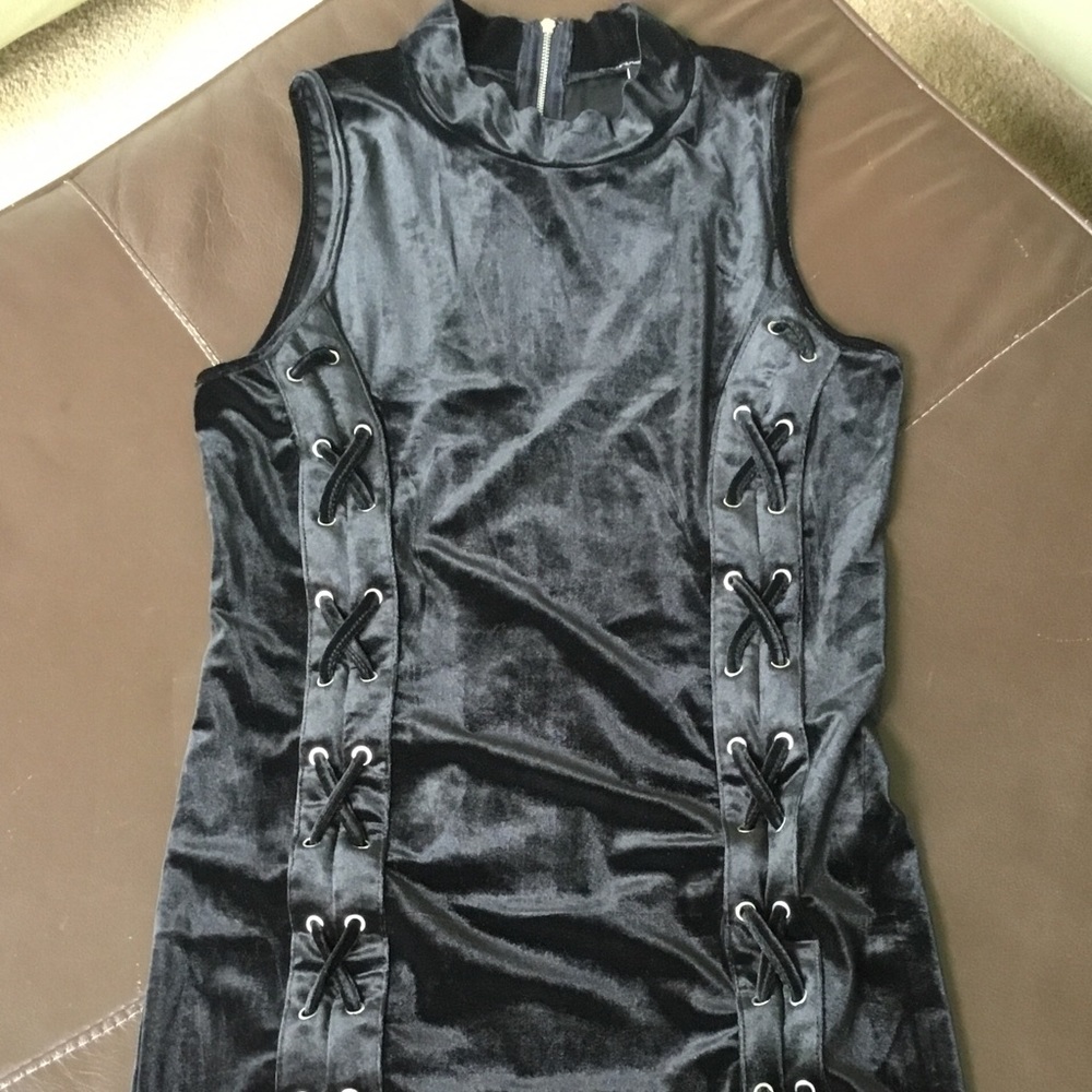 Velvet mini dress